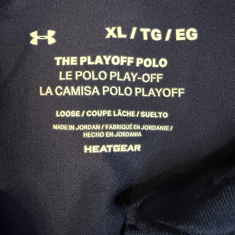 Under Armour Men's XL The Play Off Colorblock Polo Shirt HeatGear Top new nwt - Picture 9 of 12